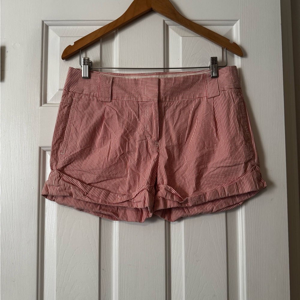 J.Crew "City Fit" Striped Cotton Shorts - Women's Size 6 0563